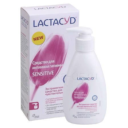 Лактацид Сенсетив средство для интимной гигиены для чувств. кожи 200 мл